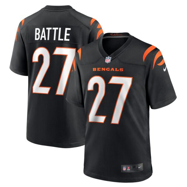 Jordan Battle Cincinnati Bengals Nike Team Game Jersey Black
