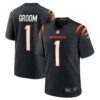 Number 1 Groom Cincinnati Bengals Nike Game Jersey Black