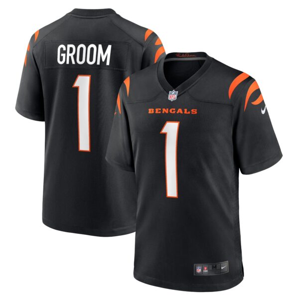 Number 1 Groom Cincinnati Bengals Nike Game Jersey Black
