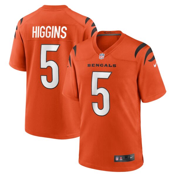 Tee Higgins Cincinnati Bengals Nike Alternate Game Player Jersey Orange