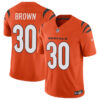 Cincinnati Bengals #30 Chase Brown Orange 2024 FUSE Vapor Untouchable Limited Stitched Football Jersey
