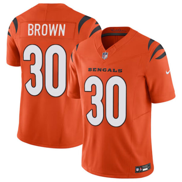 Cincinnati Bengals #30 Chase Brown Orange 2024 FUSE Vapor Untouchable Limited Stitched Football Jersey