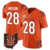 Men’s Bengals Ohio Patch Vapor Limited Jersey V2 – All Stitched – Orange – Joe Mixon
