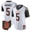 Men’s Bengals Ohio Patch Vapor Limited Jersey V2 – All Stitched – Color Rush – Tee Higgins