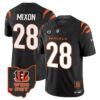 Men’s Bengals Ohio Patch Vapor Limited Jersey V2 – All Stitched – Black – Joe Mixon