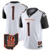 Men’s Bengals Ohio Patch Vapor Limited Jersey V2 – All Stitched – Color Rush – #1 Team