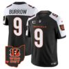 Men’s Bengals Ohio Patch Vapor Limited Jersey V2 – All Stitched – Alternate – Joe Burrow