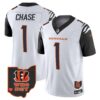Men’s Bengals Ohio Patch Vapor Limited Jersey V2 – All Stitched – Color Rush – Ja’Marr Chase
