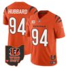 Men’s Bengals Ohio Patch Vapor Limited Jersey V2 – All Stitched – Orange – Sam Hubbard