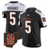 Men’s Bengals Ohio Patch Vapor Limited Jersey V2 – All Stitched – Alternate – Tee Higgins