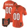 Bengals Ohio Patch Vapor Limited Custom Jersey V2 – All Stitched – Women – Orange