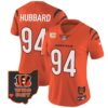 Women’s Bengals Ohio Patch Vapor Limited Jersey V2 – All Stitched – Orange – Sam Hubbard