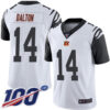 Nike Bengals #14 Andy Dalton White Men’s Stitched NFL Limited Rush 100th Season Jersey