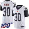 Nike Bengals #30 Jessie Bates III White Men’s Stitched NFL Limited Rush 100th Season Jersey