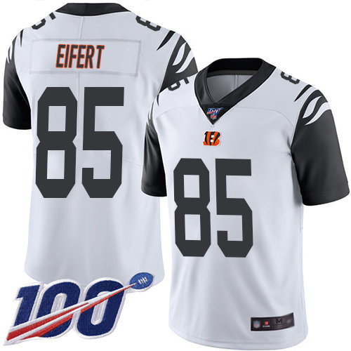 Nike Bengals #85 Tyler Eifert White Men’s Stitched NFL Limited Rush 100th Season Jersey