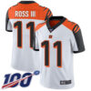 Nike Bengals #11 John Ross III White Men’s Stitched NFL 100th Season Vapor Limited Jersey