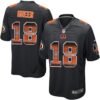 Nike Bengals #18 A.J. Green Black Team Color Men’s Stitched NFL Limited Strobe Jersey
