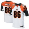 Men’s Cincinnati Bengals #86 James Wright White Road NFL Nike Elite Jersey