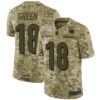 Nike Bengals #18 A.J. Green Camo Men’s Stitched NFL Limited 2018 Salute To Service Jersey