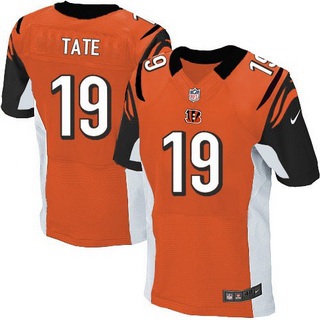 Men’s Cincinnati Bengals #19 Brandon Tate Orange Alternate NFL Nike Elite Jersey