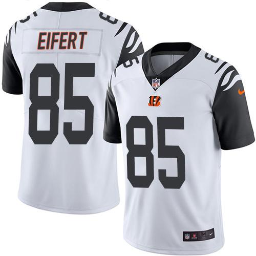 Nike Bengals #85 Tyler Eifert White Men’s Stitched NFL Limited Rush Jersey