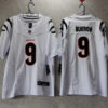 Men’s Cincinnati Bengals #9 Joe Burrow White 2023 F.U.S.E. Vapor Untouchable Limited Stitched Jersey