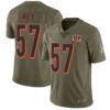 Nike Cincinnati Bengals #57 Vincent Rey Olive Men’s Stitched NFL Limited 2017 Salute To Service Jersey