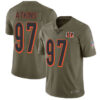 Nike Cincinnati Bengals #97 Geno Atkins Olive Men’s Stitched NFL Limited 2017 Salute To Service Jersey