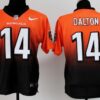 Nike Cincinnati Bengals #14 Andy Dalton Orange/Black Fadeaway Elite Jersey