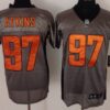 Nike Cincinnati Bengals #97 Geno Atkins Gray Shadow Elite Jersey