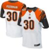Men’s Cincinnati Bengals #30 Cedric Peerman White Road NFL Nike Elite Jersey