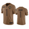 Men’s Cincinnati Bengals #1 Ja’Marr Chase 2023 Brown Salute To Service Limited Football Stitched Jersey