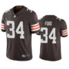 Cleveland Browns #34 Jerome Ford Brown Vapor Stitched Game Jersey