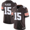 Cleveland Browns #15 Joe Flacco Brown 2023 FUSE Vapor Limited Stitched Football Jersey