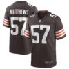 Clay Matthews Cleveland Browns Nike Game Retired Player Jersey Brown