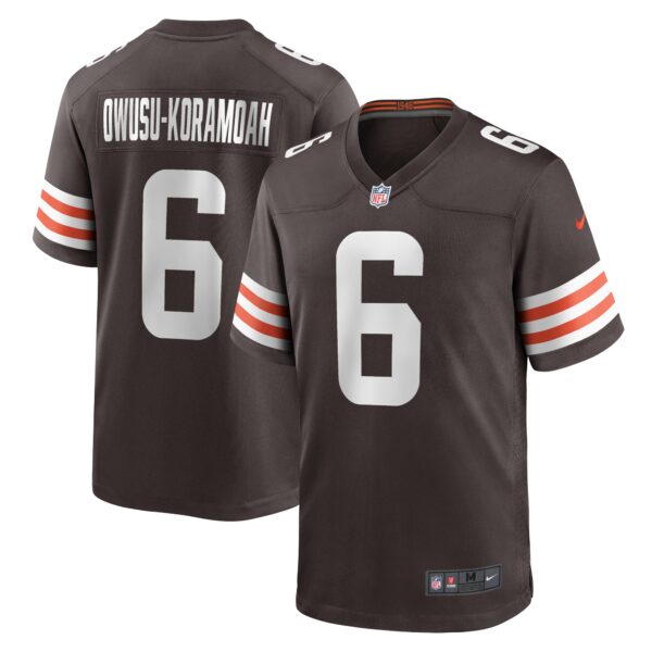 Jeremiah Owusu Koramoah Cleveland Browns Nike Team Game Jersey Brown