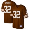 Jim Brown Cleveland Browns Mitchell Ness Big Tall 1963 Retired Player Replica Jersey Brown