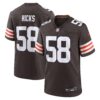 Jordan Hicks Cleveland Browns Nike Game Jersey Brown