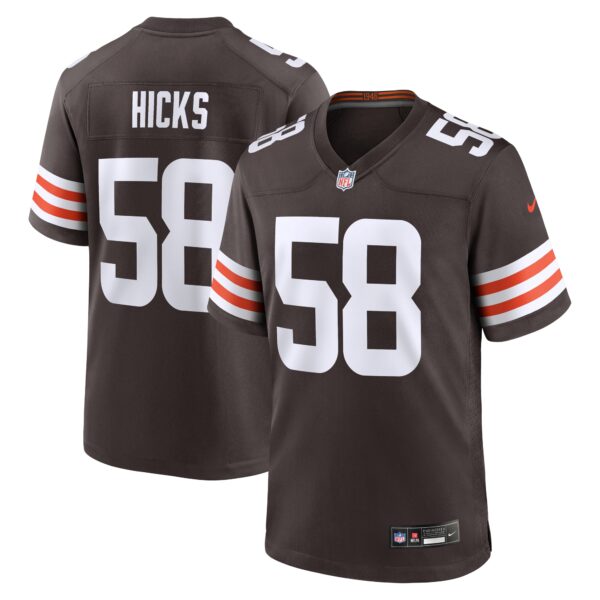 Jordan Hicks Cleveland Browns Nike Game Jersey Brown