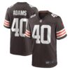 Matthew Adams Cleveland Browns Nike Team Game Jersey Brown