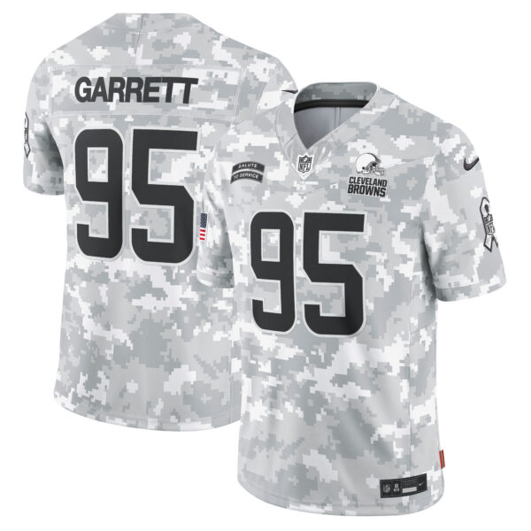 Myles Garrett Cleveland Browns Nike 2024 Salute To Service Limited Jersey Arctic Camo