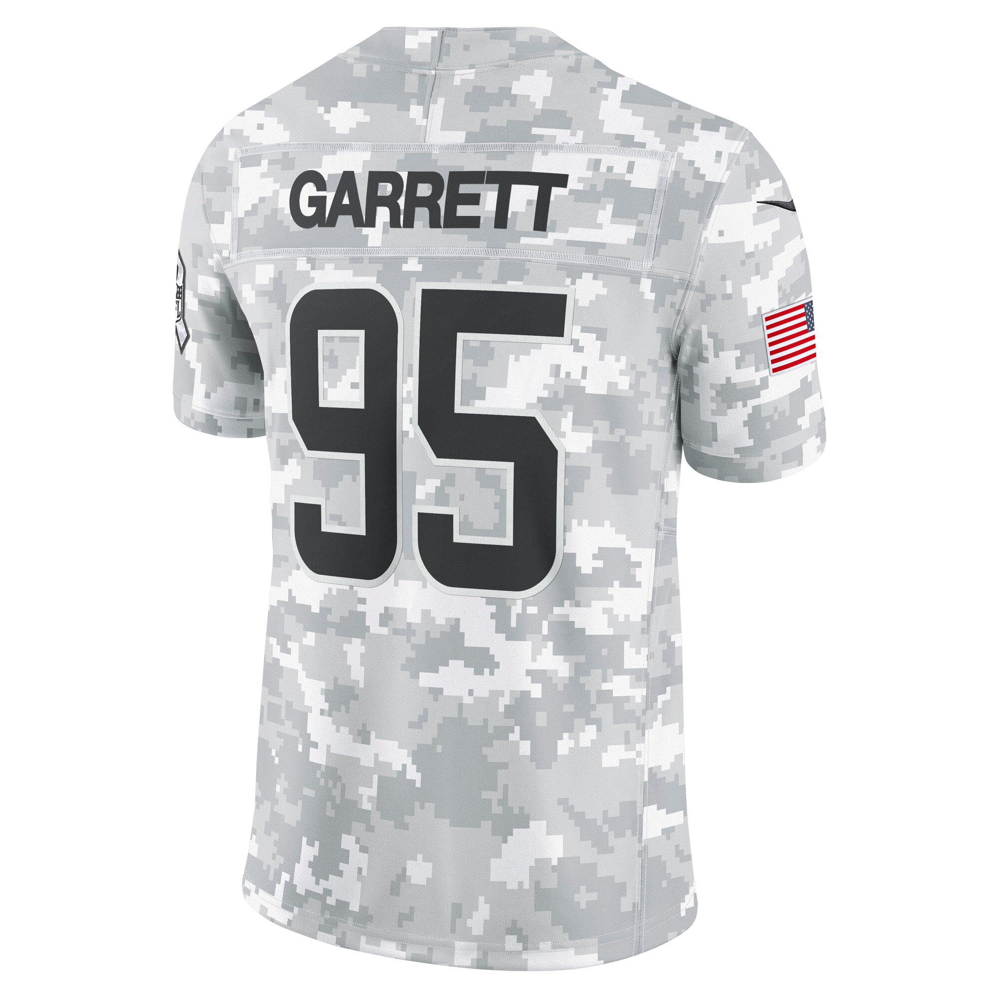 Myles Garrett Cleveland Browns Nike 2024 Salute To Service Limited Jersey Arctic Camo - Image 3