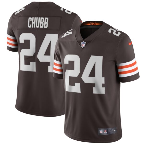 Nick Chubb Cleveland Browns Nike Vapor Limited Jersey Brown