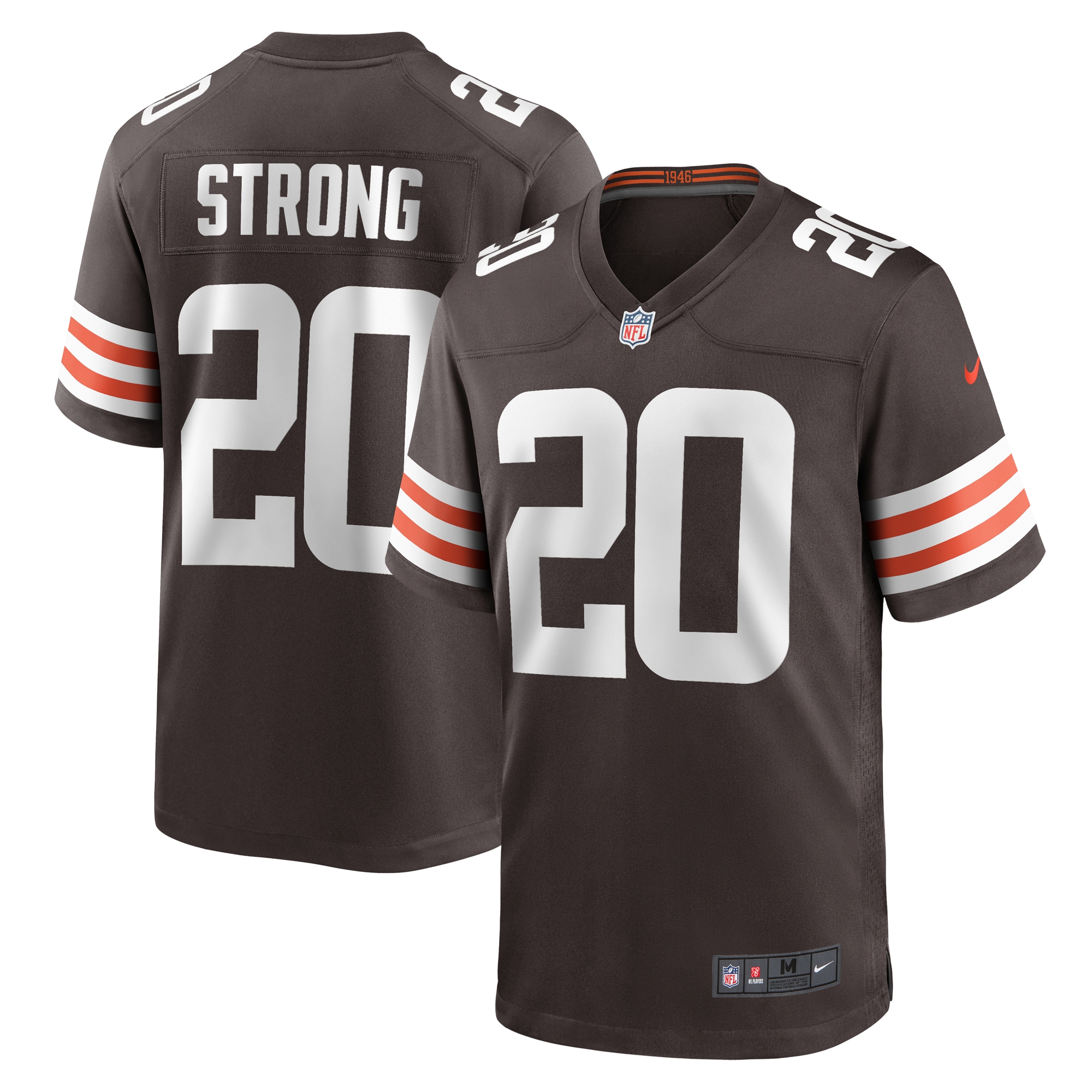 Pierre Strong Jr Cleveland Browns Nike Team Game Jersey Brown