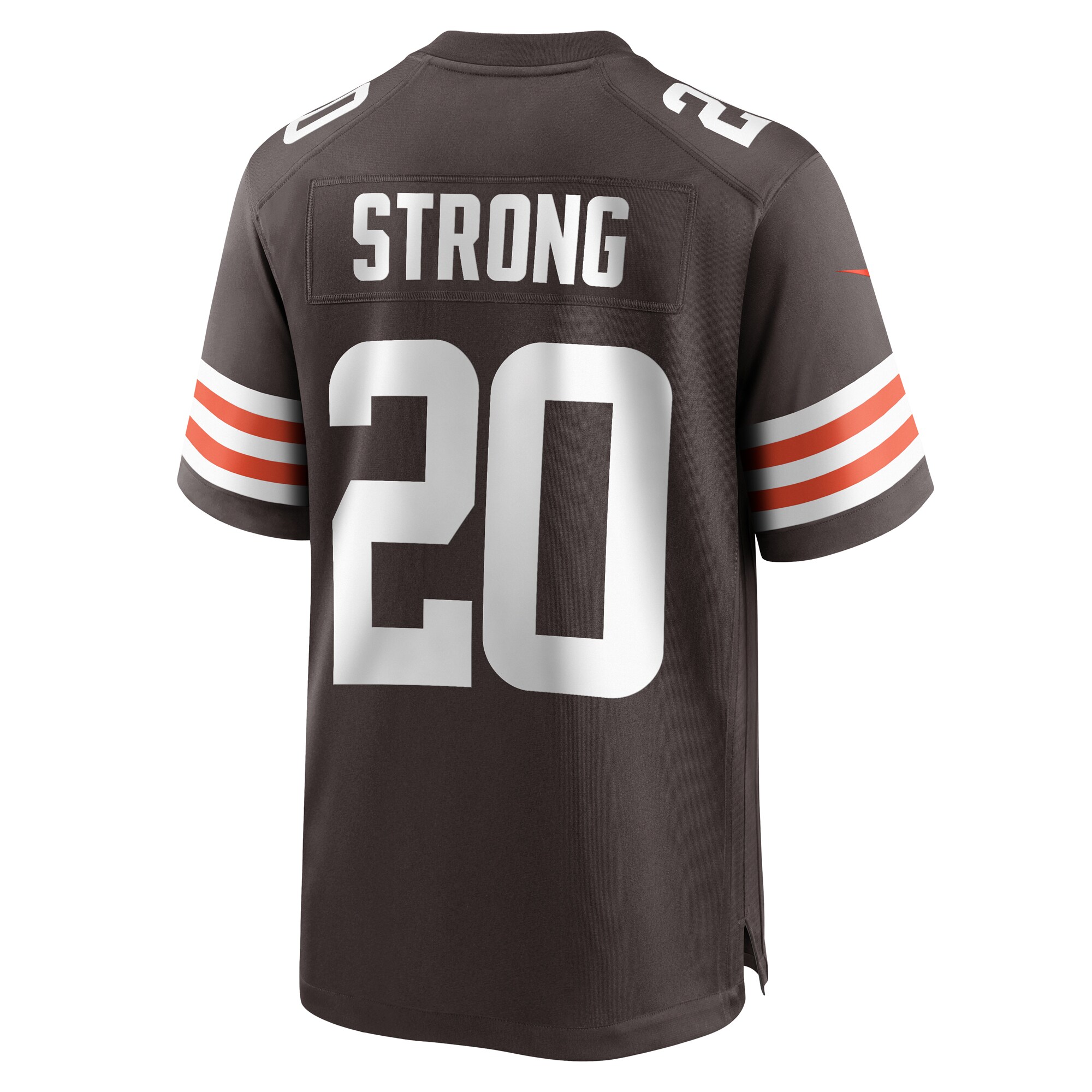 Pierre Strong Jr Cleveland Browns Nike Team Game Jersey Brown - Image 3