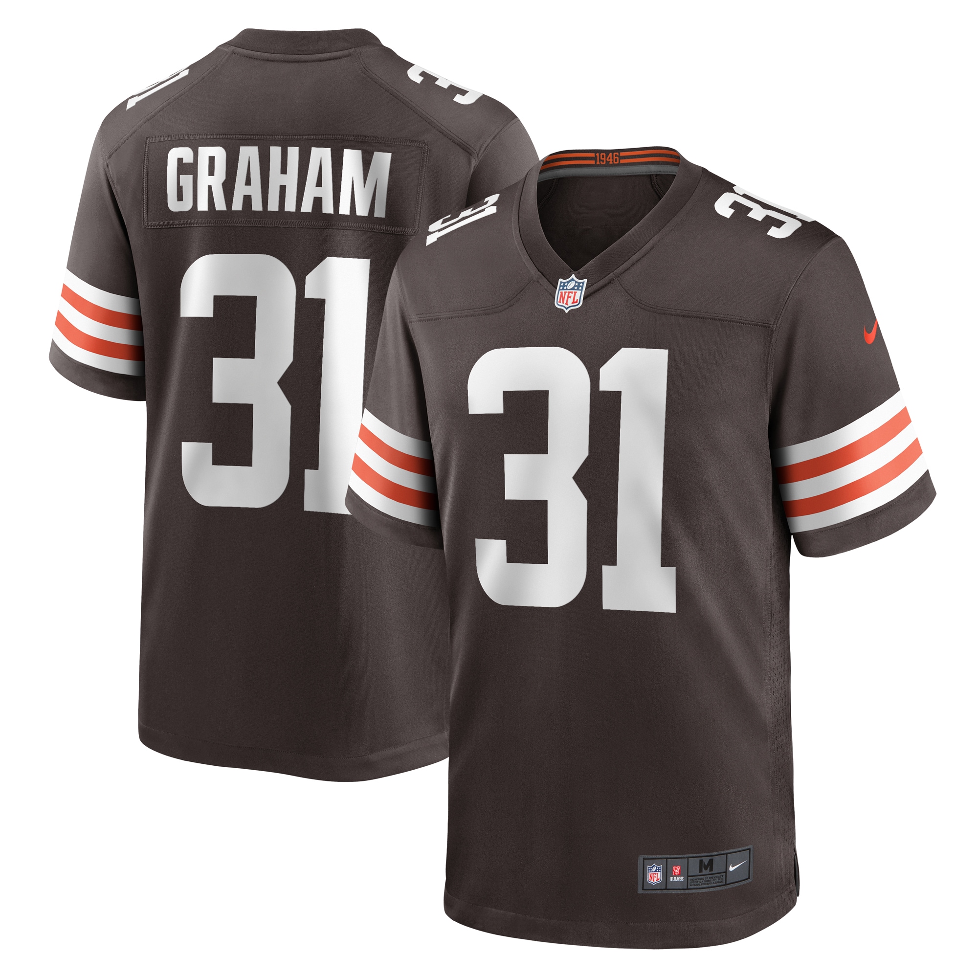 Thomas Graham Jr Cleveland Browns Nike Team Game Jersey Brown