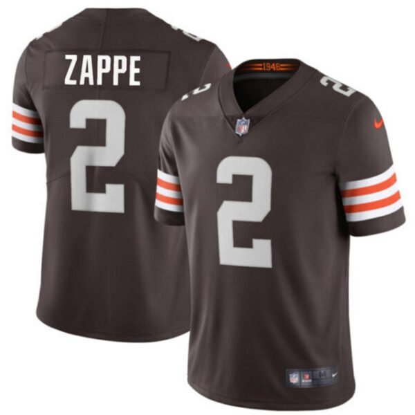 Cleveland Browns #2 Bailey Zappe Brown Vapor Limited Stitched Football Jersey