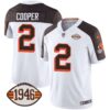 Men’s Browns 1946 75th Anniversary Patch Jersey – All Stitched – Inverted – Amari Cooper
