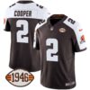 Men’s Browns 1946 75th Anniversary Patch Jersey – All Stitched – Alternate – Amari Cooper