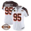 Women’s Browns 1946 75th Anniversary Patch Jersey – All Stitched – Inverted – Myles Garrett